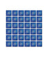 Mosaik- Mosaico color azul tornasol 2 x 2