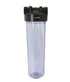 Portacartucho transparente de 4.5″ x 20″ conexiones de 1.5″