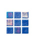 Hispano Glass- Mosaico niebla destellos cobalto 2.5 x 2.5